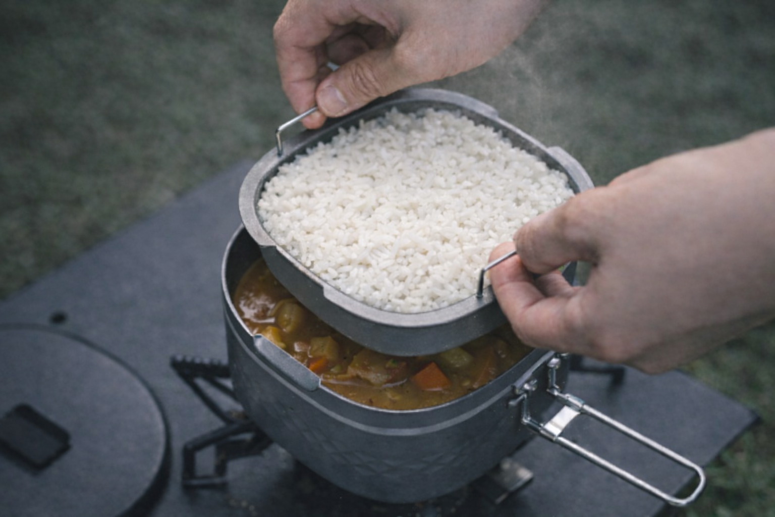 Rugged Sear ランチボックス多機能調理セット Multi-Functional Portable Cooking Lunch Box Set