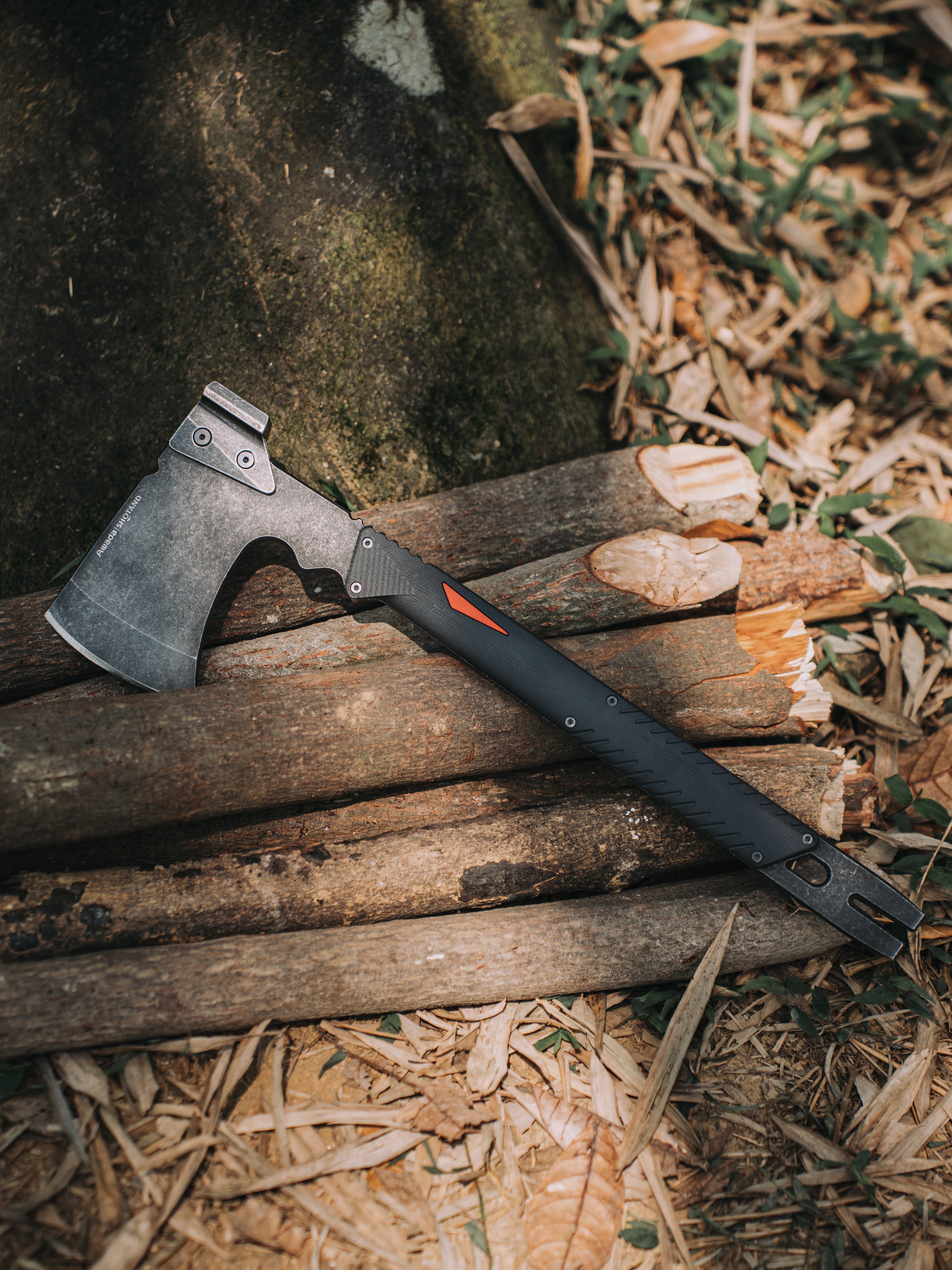 Rugged Sear SHOTANDシリーズ - アウトドアタクティカルハチェット SHOTAND Series Long Hand Axe