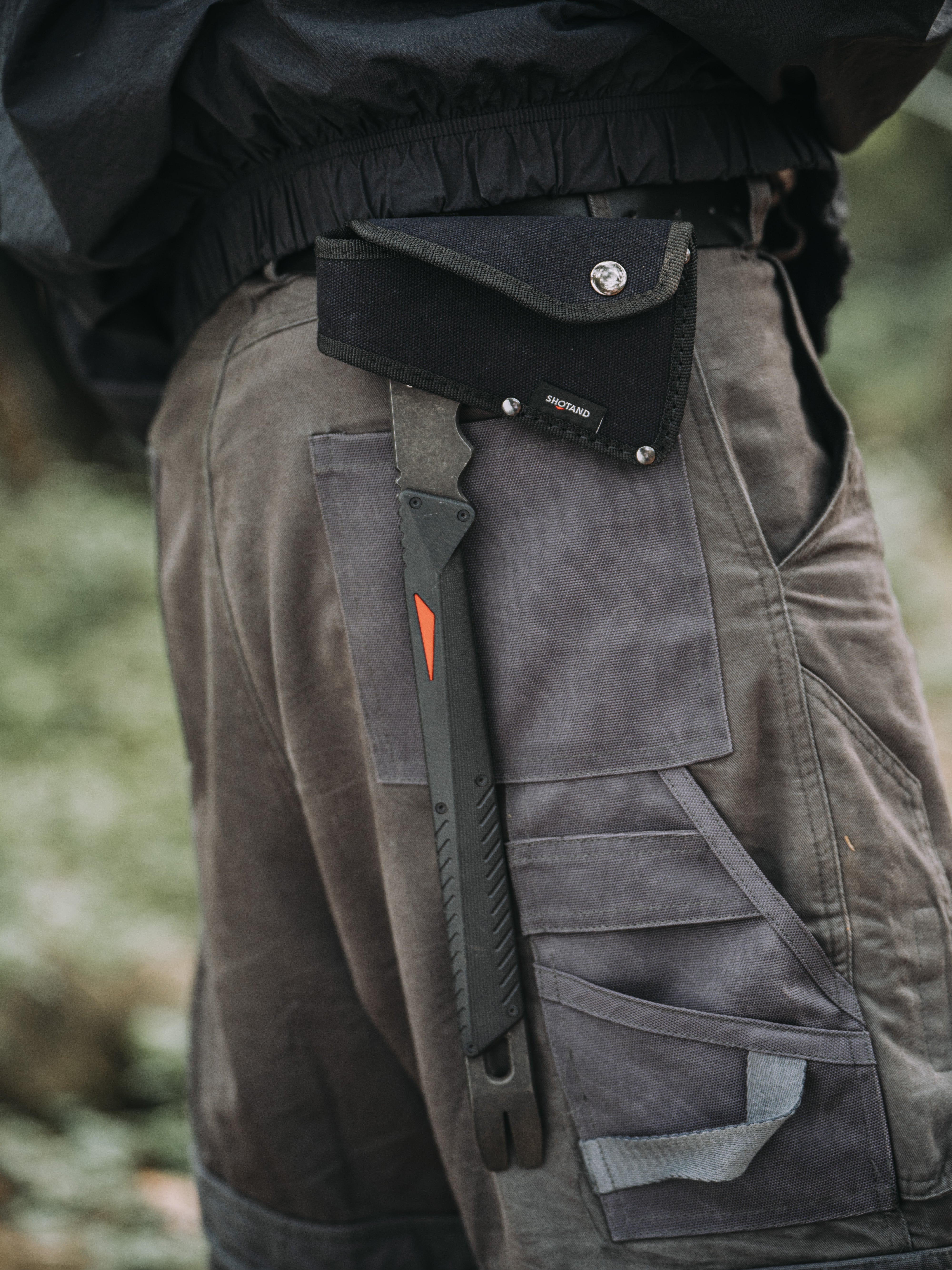 Rugged Sear SHOTANDシリーズ - アウトドアタクティカルハチェット SHOTAND Series Long Hand Axe