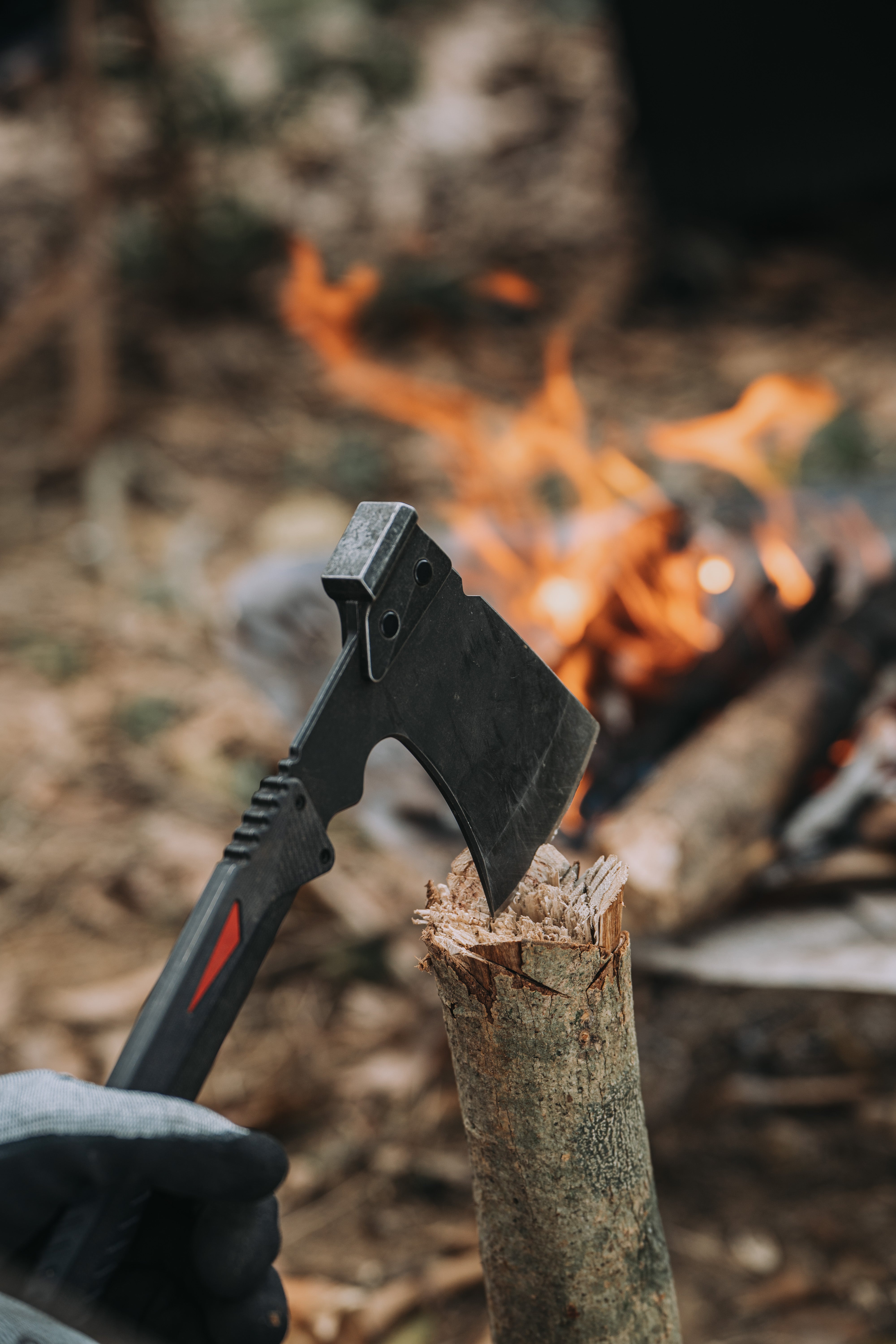 Rugged Sear SHOTANDシリーズ - アウトドアタクティカルハチェット SHOTAND Series Long Hand Axe