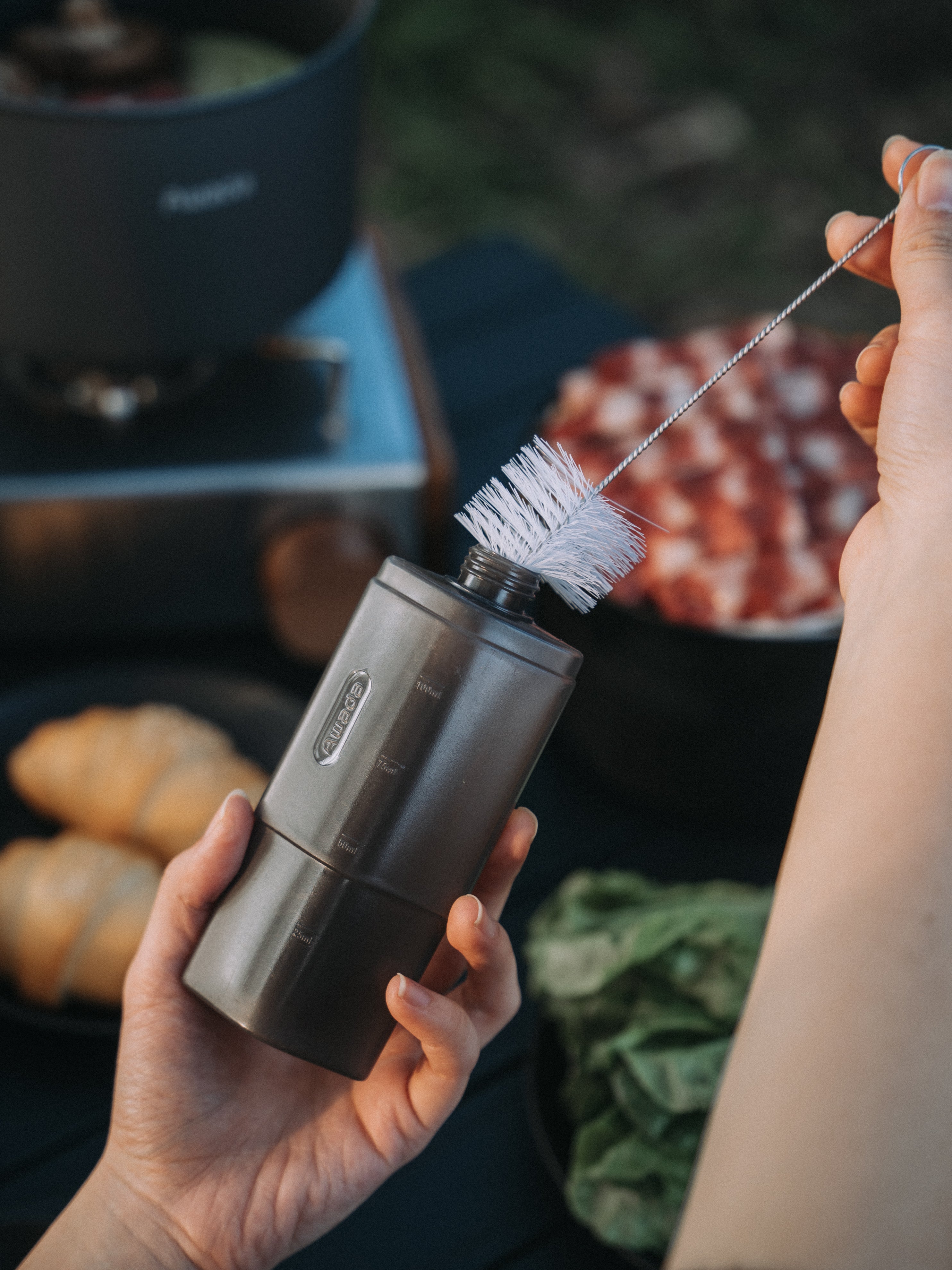 Rugged Searアウトドア用調味料入れ(黒色)2-pc CONDIMENT BOTTLE SET(BLK)