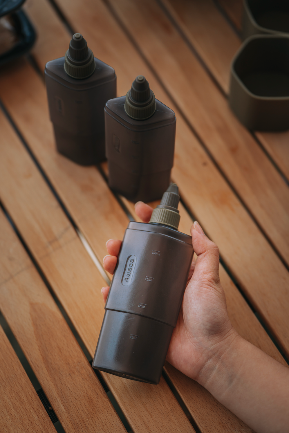 Rugged Searアウトドア用調味料入れ（緑色）2-pc CONDIMENT BOTTLE SET（GRN）