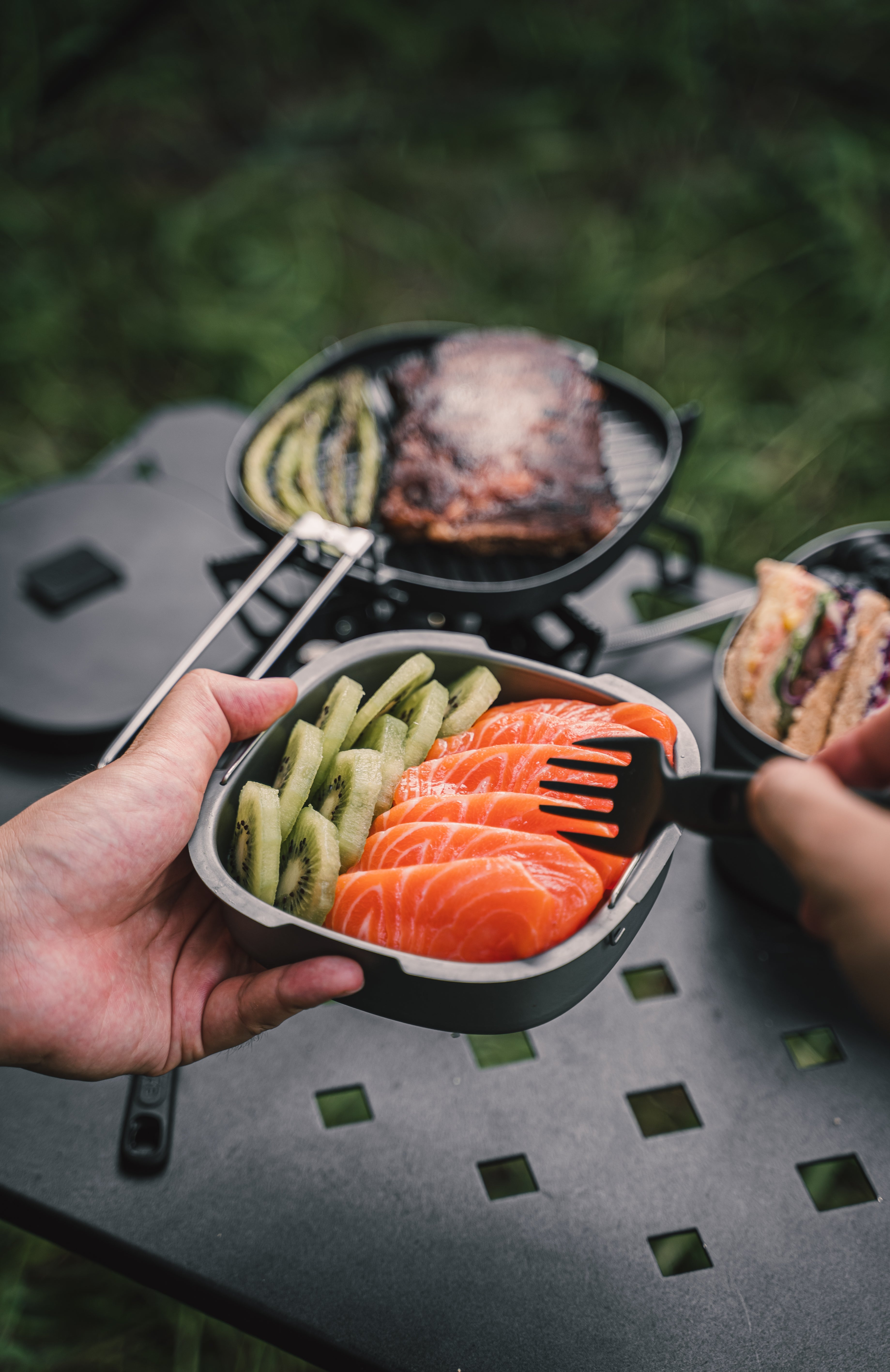 Rugged Sear ランチボックス多機能調理セット　Multi-Functional Portable Cooking Lunch Box Set