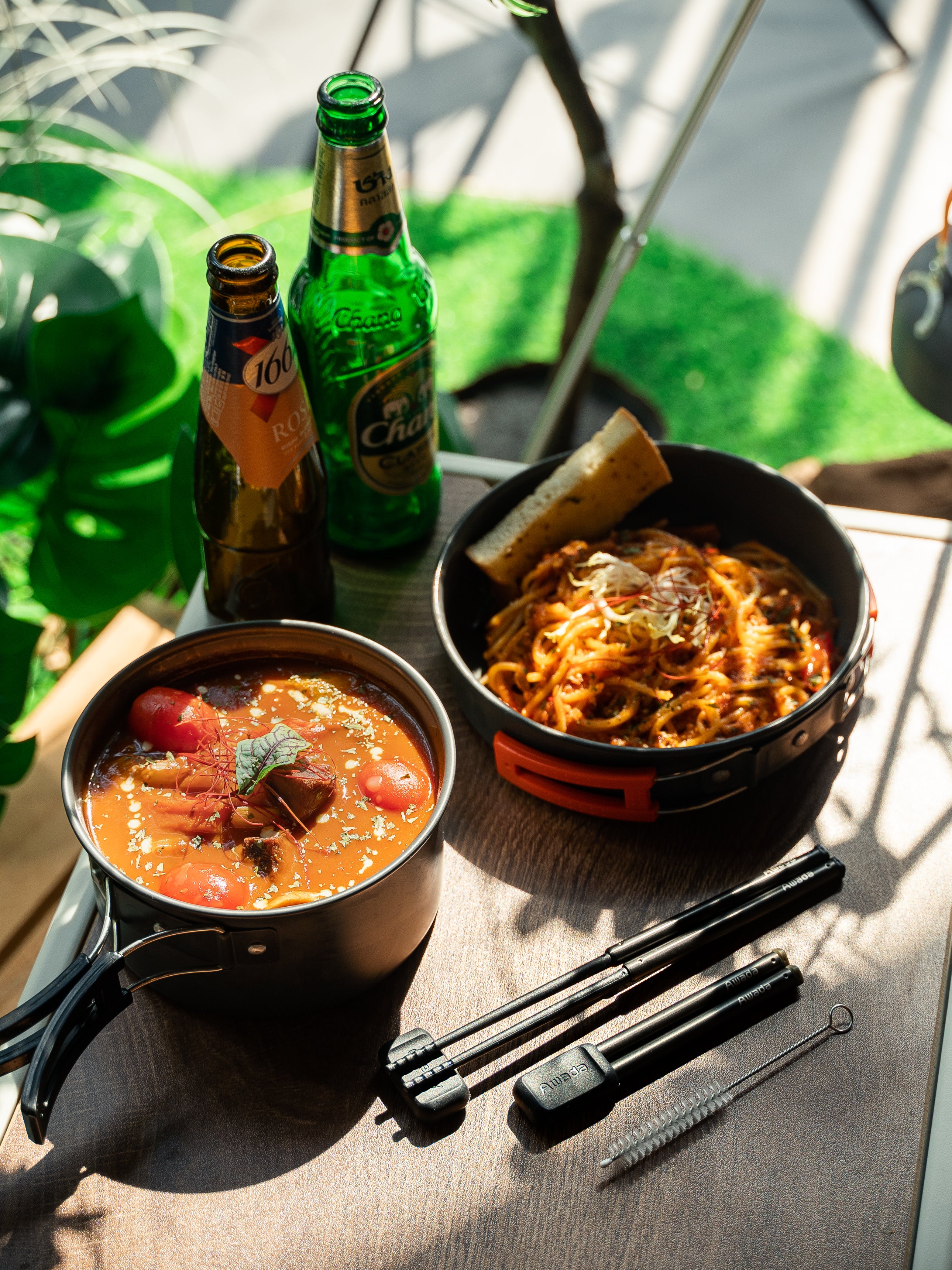 Rugged Sear スライド式お箸＆箸置きセット Portable Chopsticks 2.0