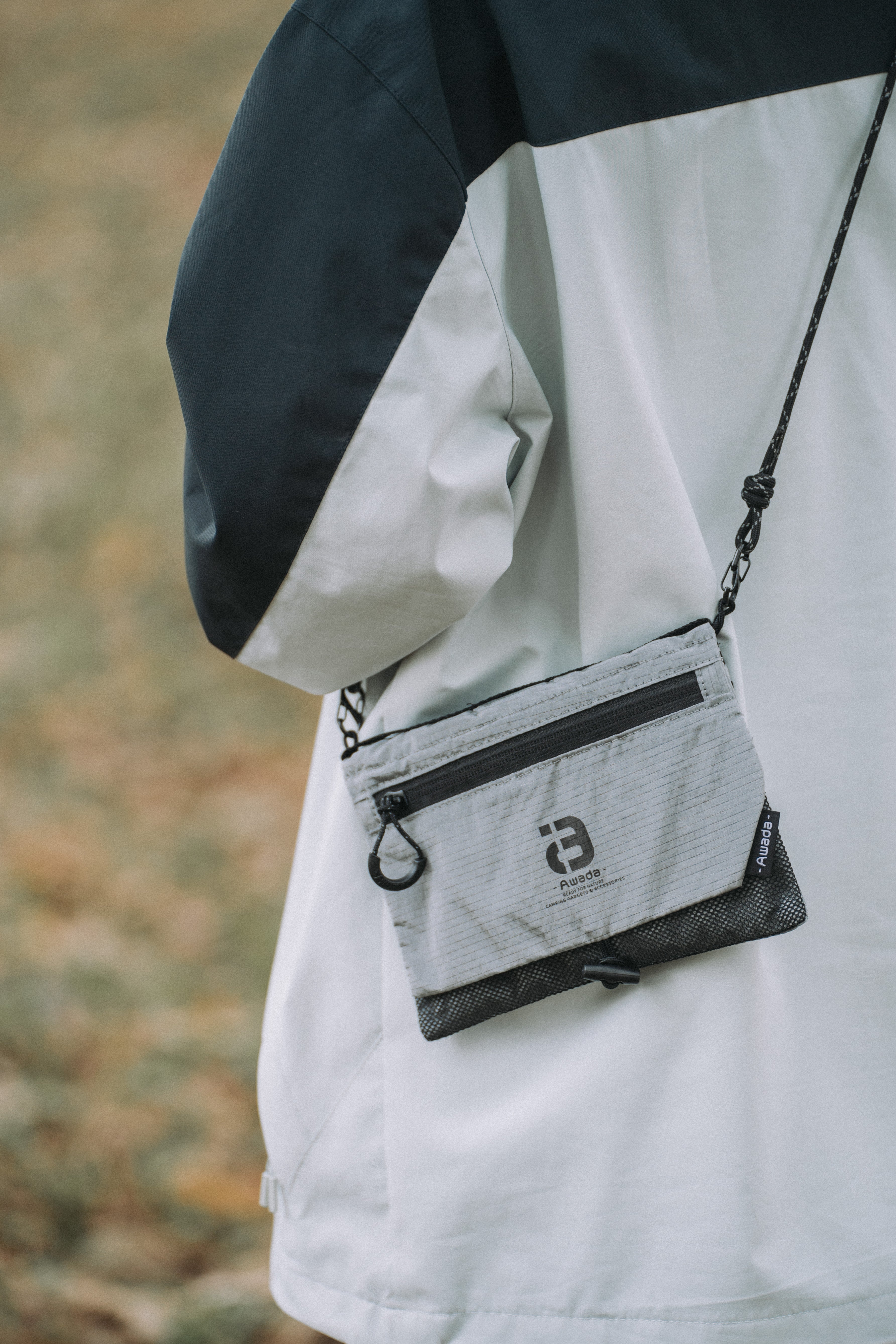 Rugged Sear ダブルユース折りたたみショルダーバッグ Dual-Use Foldable Crossbody Bag