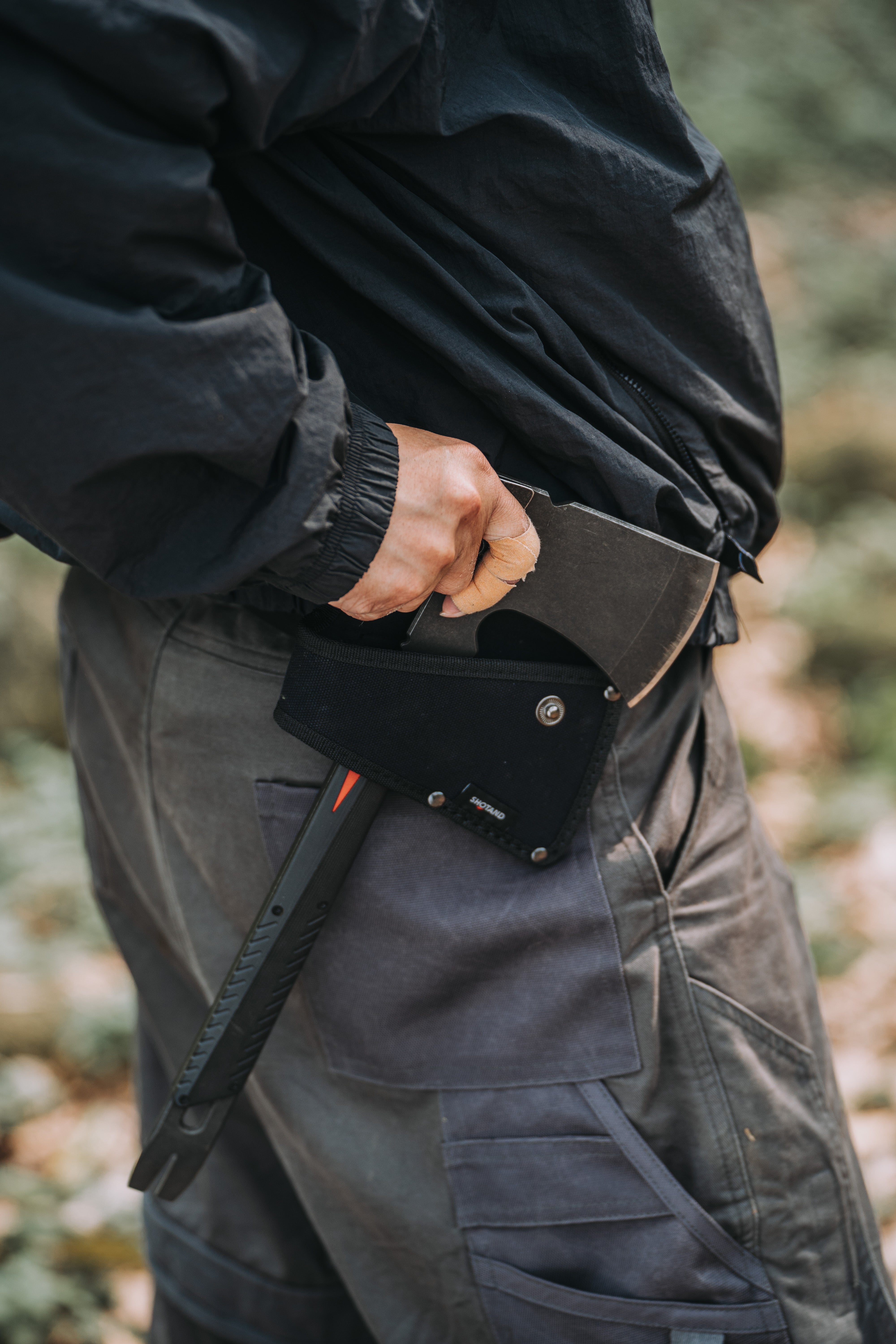 Rugged Sear SHOTANDシリーズ - アウトドアタクティカルハチェット SHOTAND Series Long Hand Axe