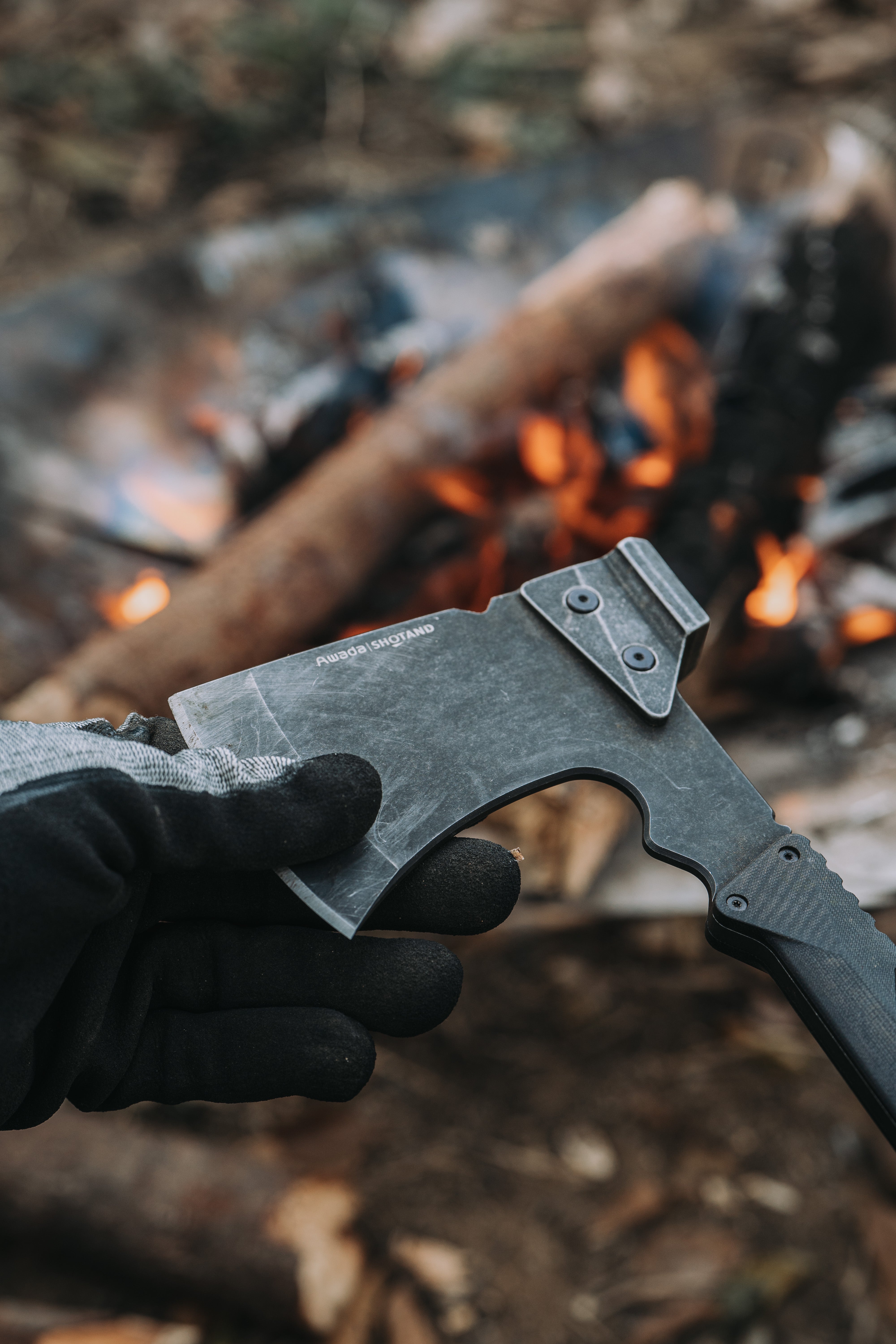 Rugged Sear SHOTANDシリーズ - アウトドアタクティカルハチェット SHOTAND Series Long Hand Axe